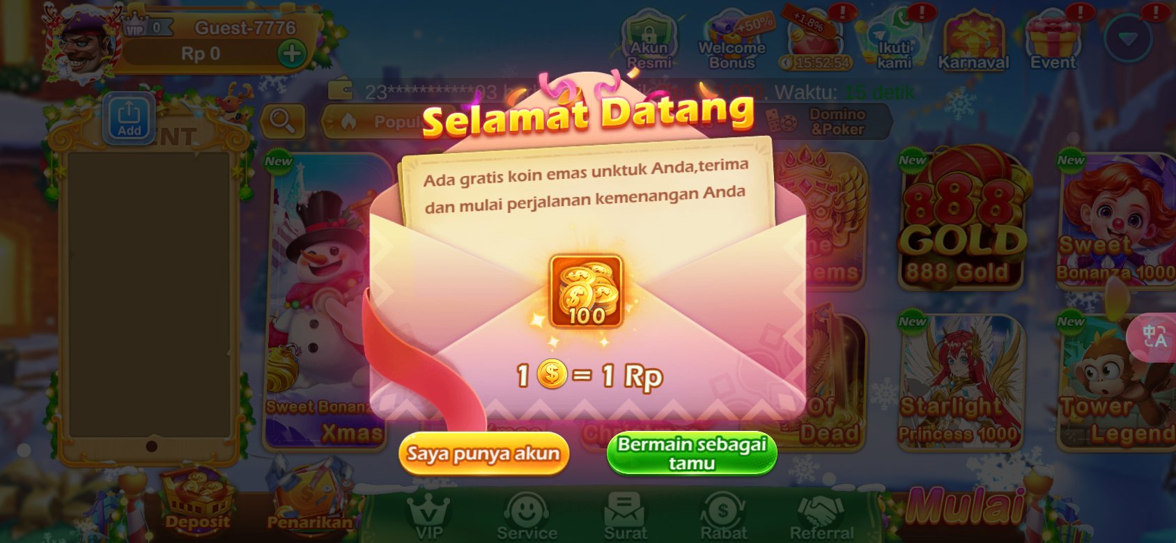 Dapatkan koin emas gratis di K3K3 Apk 4 J 5442 F untuk pengguna baru.